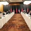 Quang cảnh cuộc đối thoại cấp cao Mỹ-Trung Quốc tại Alaska (Mỹ), ngày 18/3/2021. (Ảnh: THX/TTXVN)