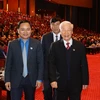 Tổng Bí thư, Chủ tịch nước Nguyễn Phú Trọng tới dự Lễ kỷ niệm. (Ảnh: Trí Dũng/TTXVN)