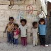 Trẻ em tị nạn tại Sanaa, Yemen, sau khi phải rời bở nhà cửa tránh xung đột ở Hodeidah. (Ảnh: THX/TTXVN)