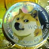 Đồng tiền mô phỏng Dogecoin. (Ảnh: Reuters)