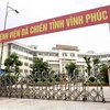 Bệnh viện dã chiến tỉnh Vĩnh Phúc ở xã Định Trung, thành phố Vĩnh Yên được kích hoạt từ 18 giờ ngày 7/5. (Ảnh: Hoàng Hùng/TTXVN)