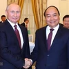 Quang cảnh buổi hội kiến giữa hai nhà lãnh đạo Việt Nam-Nga hồi tháng 5 năm 2019. (Ảnh: Thống Nhất/TTXVN)