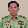 Chủ tịch Hội đồng điều hành nhà nước (SAC) kiêm Tổng Tư lệnh quân đội Myanmar, Thống tướng Min Aung Hlaing. (Nguồn: AFP/TTXVN)