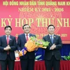 Ông Phan Việt Cường tái đắc cử chức danh Chủ tịch Hội đồng nhân dân tỉnh Quảng Nam khóa X. (Ảnh: Trần Tĩnh/TTXVN)