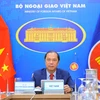 Thứ trưởng Bộ Ngoại giao Nguyễn Quốc Dũng tham dự Hội nghị. (Ảnh: Minh Đức/TTXVN)