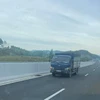 Chiếc xe tải do tài xế H điều khiển đi ngược chiều trên cao tốc Bắc Giang-Lạng Sơn. (Ảnh: Cục Cảnh sát giao thông)