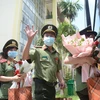 Các y, bác sỹ của đoàn công tác lên đường hỗ trợ thành phố Hồ Chí Minh phòng, chống dịch. (Ảnh: Văn Dũng/TTXVN)