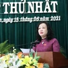 Bà Cao Thị Hòa An - Chủ tịch Hội đồng Nhân dân tỉnh Phú Yên khóa VIII. (Nguồn: TTXVN)
