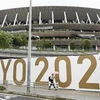 Sân vận động quốc gia ở Tokyo, Nhật Bản, ngày 8/7/2021. (Ảnh: Kyodo/TTXVN)