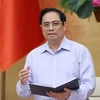Thủ tướng Phạm Minh Chính yêu cầu các bộ, ngành liên quan bám sát tình hình, kịp thời chỉ đạo hoạt động cung ứng, lưu thông hàng hóa, không để xáo trộn đời sống nhân dân. (Ảnh: Dương Giang/TTXVN)