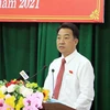Chủ tịch UBND tỉnh Vĩnh Long Lữ Quang Ngời. (Ảnh: Phạm Minh Tuấn/TTXVN)