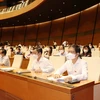 Các đại biểu dự phiên họp của Quốc hội. (Nguồn: TTXVN)