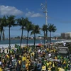 Người biểu tình ở Brazil. (Nguồn: AFP)