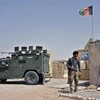 Lực lượng an ninh Afghanistan gác tại thành phố Kandahar. (Ảnh: AFP/TTXVN)