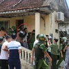 Lực lượng công an đã bắt giữ Hựu. (Ảnh: Báo Bảo vệ pháp luật)