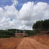 Đường dây 220 kVĐông Hà-Lao Bảo được hoàn thành và đóng điện đúng tiến độ. (Ảnh: CPMB)