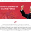 Trang thông tin 'Lý luận, thực tiễn và con đường đi lên chủ nghĩa xã hội ở Việt Nam' của báo Nhân Dân.