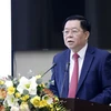 Ông Nguyễn Trọng Nghĩa, Bí thư Trung ương Đảng, Trưởng Ban Tuyên giáo Trung ương phát biểu chỉ đạo tại Hội thảo. (Ảnh: TTXVN phát)