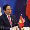 Thủ tướng Phạm Minh Chính phát biểu tại Hội nghị cấp cao Đông Á lần thứ 16. (Ảnh: Dương Giang/TTXVN)