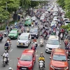 Một tuyến đường ở Thành phố Hồ Chí Minh. (Nguồn: TTXVN)
