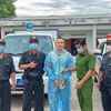 Đối tượng Lê Văn Phi (biệt danh Phi đen, sinh năm 1986, quê Nghệ An) bị bắt để điều tra về hành vi bắt giữ người trái pháp luật. (Ảnh: TTXVN phát)