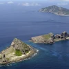 Quần đảo tranh chấp giữa Nhật Bản và Trung Quốc trên biển Hoa Đông. (Ảnh: LA Times)
