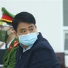 Bị cáo Nguyễn Đức Chung - cựu Chủ tịch UBND thành phố Hà Nội tại phiên tòa. (Ảnh: Phạm Kiên/TTXVN)