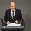 Tân Thủ tướng Đức Olaf Scholz phát biểu tại phiên họp quốc hội ở Berlin, Đức, ngày 15/12. (Ảnh: AFP/TTXVN)