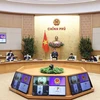 Thủ tướng Phạm Minh Chính chủ trì Phiên họp Chính phủ chuyên đề xây dựng pháp luật tháng 1/2022. (Ảnh: Dương Giang/TTXVN)