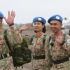 Cán bộ, chiến sỹ Bệnh viện dã chiến cấp 2 số 2 lên đường làm nhiệm vụ tại Phái bộ Liên hợp quốc tại Nam Sudan. (Ảnh minh họa: Dương Giang/TTXVN)