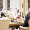 Thái tử Abu Dhabi Mohammed bin Zayed al-Nahyan trong cuộc hội đàm với Tổng thống Thổ Nhĩ Kỳ Erdogan. (Nguồn: Thenationalnews)