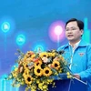 Bí thư thứ nhất Trung ương Đoàn Nguyễn Anh Tuấn phát biểu khởi động Tháng Thanh niên năm 2022. (Nguồn: Doanthanhnien.vn)