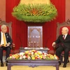 Tổng Bí thư Nguyễn Phú Trọng tiếp Thủ tướng Malaysia Dato’ Sri Ismail Sabri bin Yaakob thăm chính thức Việt Nam. (Ảnh: Trí Dũng/TTXVN)