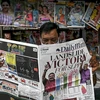 Một số nhật báo hằng ngày tại Sri Lanka cũng phải giảm số trang in do chi phí in ấn đã tăng hơn 33%. (Nguồn: AFP)