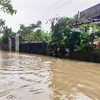 Nhiều tuyến đường ở Thừa Thiên-Huế bị ngập sâu do mưa lũ. (Ảnh: TTXVN phát)