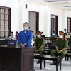 Bị cáo Phạm Văn Cung tại phiên tòa. (Ảnh: Lê Thúy Hằng/TTXVN)