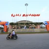 Nhà thi đấu thể dục, thể thao tỉnh Ninh Bình. (Ảnh: Hoàng Hiếu/TTXVN)