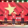 Các vận động viên Đội tuyển quốc gia Việt Nam. (Ảnh: Minh Đông/TTXVN)