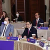 Thủ tướng Phạm Minh Chính phát biểu tại buổi làm việc với Phó Tổng thống Hoa Kỳ Kamala Harris. 