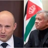 Thủ tướng Israel Naftali Bennett (trái) và Quốc vương Jordan Abdullah II. (Nguồn: AP)