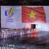 Đoàn thể thao Việt Nam tại Lễ khai mạc SEA Games 31. (Ảnh: TTXVN)