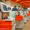Máy tính tiền tự động trong cửa hàng của Migros. 