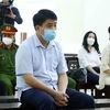 Bị cáo Nguyễn Đức Chung tại phiên tòa phúc thẩm. (Ảnh: Phạm Kiên/TTXVN)