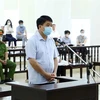 Bị cáo Nguyễn Đức Chung khai báo tại phiên tòa phúc thẩm. (Ảnh: Phạm Kiên/TTXVN)