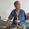 Ông Lê Văn Ba tại Trung tâm y tế huyện Bảo Lâm. (Nguồn: Cand)