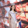 Người đẹp Huỳnh Nguyễn Mai Phương (số báo danh 216) đến từ Đồng Nai đăng quang Hoa hậu Thế giới Việt Nam 2022 - Miss World Vietnam 2022. (Ảnh: TTXVN phát)