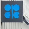 Biểu tượng Tổ chức Các nước Xuất khẩu Dầu mỏ (OPEC) tại trụ sở ở Vienna, Áo. (Ảnh: AFP/TTXVN)