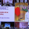 Thủ tướng Phạm Minh Chính chủ trì họp ứng phó cơn bão số 4. (Ảnh: Dương Giang/TTXVN)