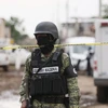 Nhân viên an ninh Mexico tại hiện trường một vụ tấn công. (Nguồn: Xinhua)