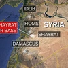 Vị trí căn cứ Shayrat. (Nguồn: ABCNews)